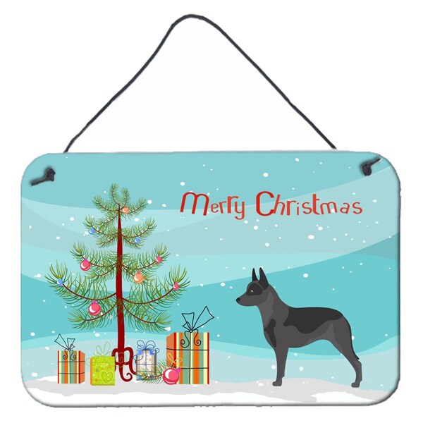 Carolines Treasures Australian Cattle Dog Christmas Wall or Door Hanging Prints - BB8451DS812