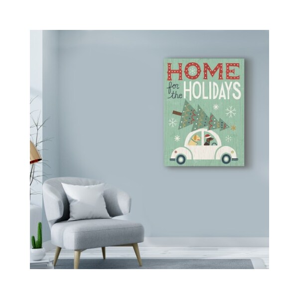 Trademark Fine Art Michael Mullan 'Holiday On Wheels I' Canvas Art, 14x19 - WAP08639-C1419GG