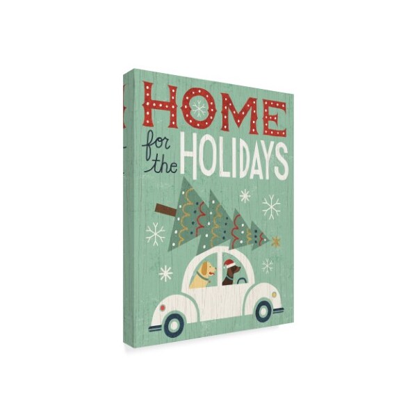 Trademark Fine Art Michael Mullan 'Holiday On Wheels I' Canvas Art, 14x19 - WAP08639-C1419GG
