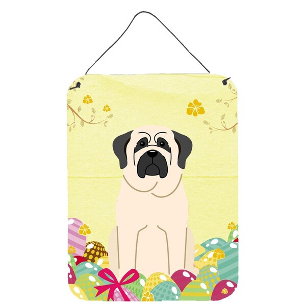 Carolines Treasures Easter Eggs Mastiff White Wall or Door Hanging Prints - BB6017DS1216