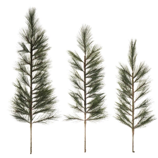 Vickerman 36-42-48 in. White Pine Tops 3 Piece Set - G198228