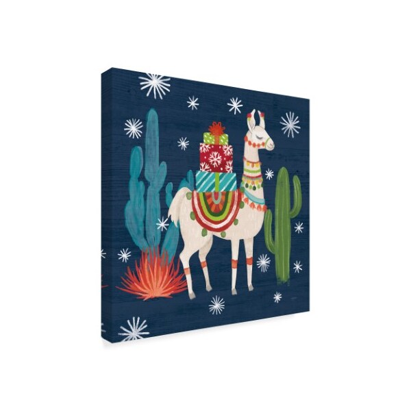 Trademark Fine Art Mary Urban 'Lovely Llamas Ii Christmas' Canvas Art, 18x18 - WAP09561-C1818GG