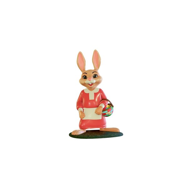 Queens Of Christmas 3 ft. Easter Bunny Mom Figurine - EST-RBT-MA