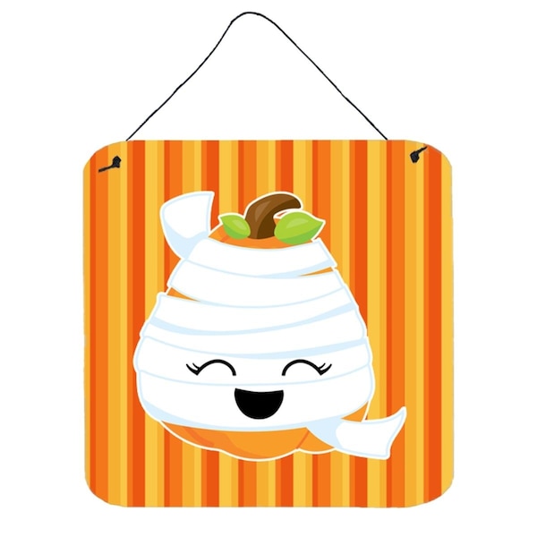 Carolines Treasures Halloween Pumpkin Mummy Wall or Door Hanging Prints - BB6968DS66
