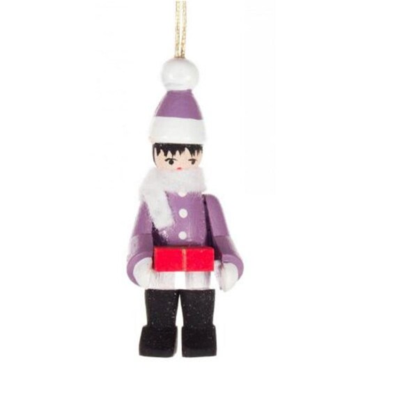 Alexander Taron Dregeno Ornament - Winter Child Purple - 199-590-2