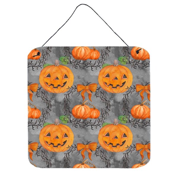 Micasa Watecolor Halloween Pumpkins Wall or Door Hanging Prints6 x 6 in. - MI234090