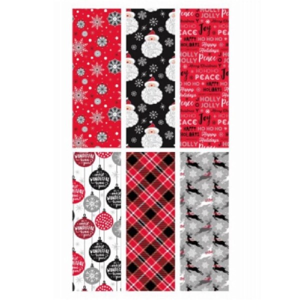 Ig Design Group Americas 30 x 14 in. 35 sq. ft. Contemporary Christmas Wrap, 48PK - 274740