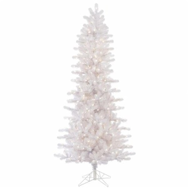 Vickerman 7.5 ft. x 42 in. Crystal White Slim 500WmWht - A135676LED
