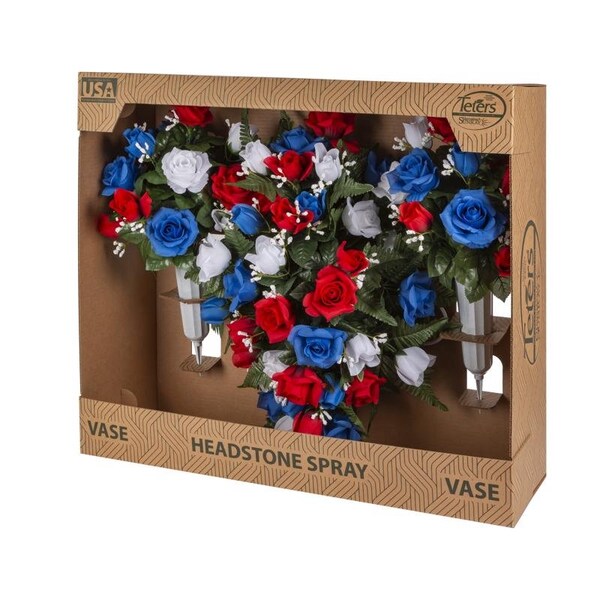 Gerson Gerson America Porch Decor 3 pc - HCV0001RWB
