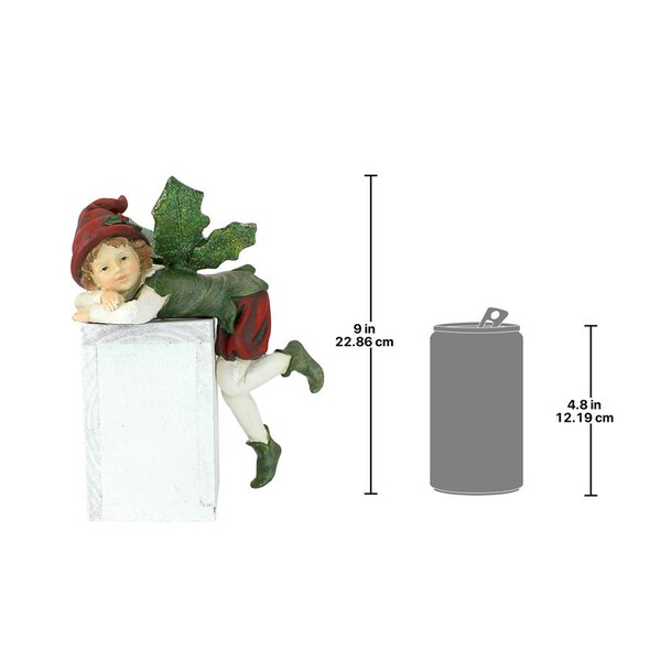Design Toscano Santa's Christmas Elves Shelf Sitter Statue: Elijah - LY7102142