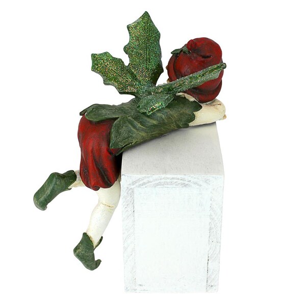 Design Toscano Santa's Christmas Elves Shelf Sitter Statue: Elijah - LY7102142
