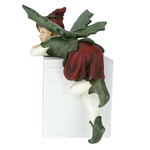 Design Toscano Santa's Christmas Elves Shelf Sitter Statue: Elijah - LY7102142