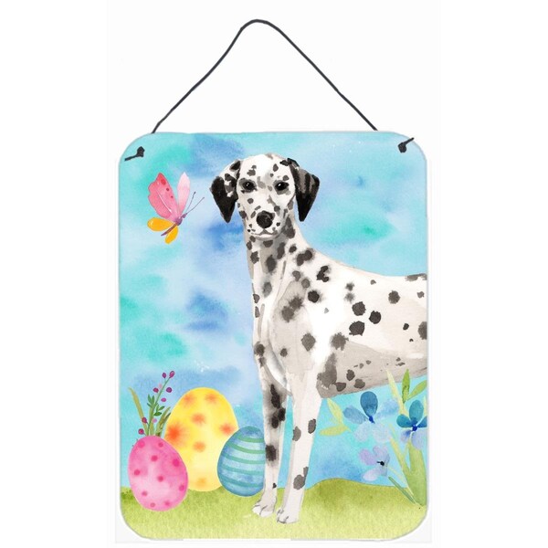 Carolines Treasures Dalmatian Easter Wall or Door Hanging Print - BB9625DS1216