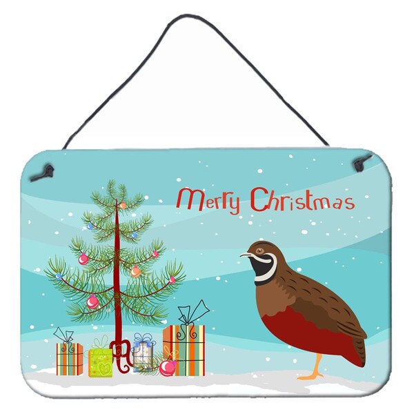 Carolines Treasures Chinese Painted or King Quail Christmas Wall or Door Hanging Prints - BB9323DS812