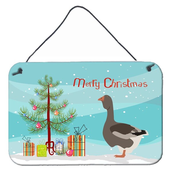 Carolines Treasures Toulouse Goose Christmas Wall or Door Hanging Prints - BB9264DS812