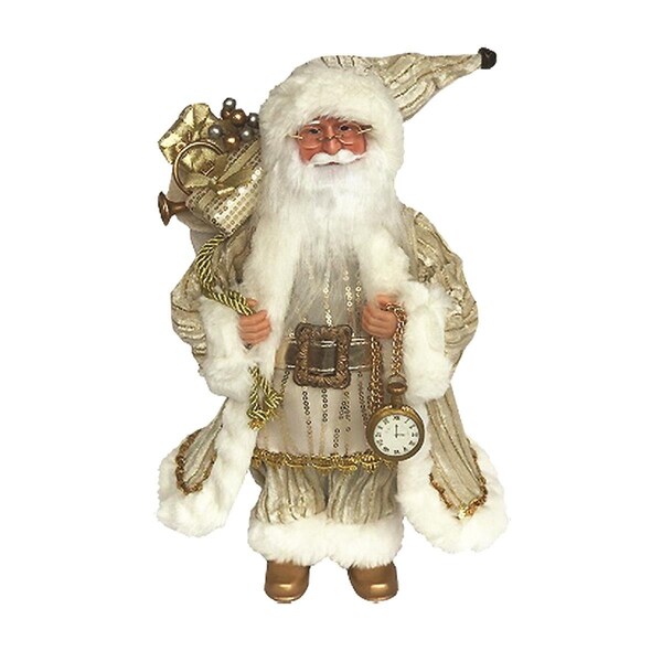 Santas Workshop 15 in. Trimmed in Gold Claus - 6057