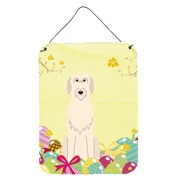 Carolines Treasures Easter Eggs Irish Wolfhound Wall or Door Hanging Prints - BB6065DS1216