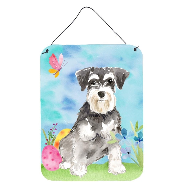 Carolines Treasures Easter Eggs Schnauzer No.2 Wall or Door Hanging Prints - CK1907DS1216