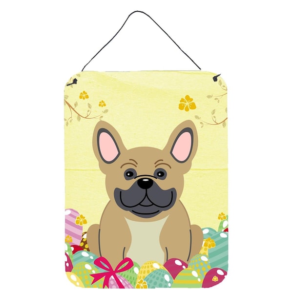 Carolines Treasures Easter Eggs French Bulldog Cream Wall or Door Hanging Prints - BB6010DS1216