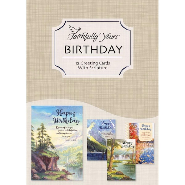 Friends Are Forever Birthday Card-Boxed, A Year of Grace, 12PK - FR3316289