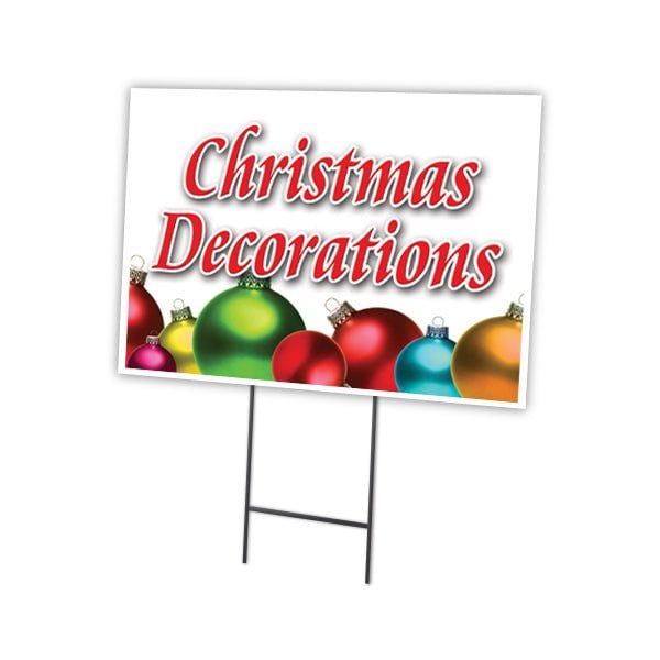 Signmission Christmas Decorations Yard Sign & Stake outdoor plastic coroplast window - C-1216 CHRISTMAS DECORATIONS
