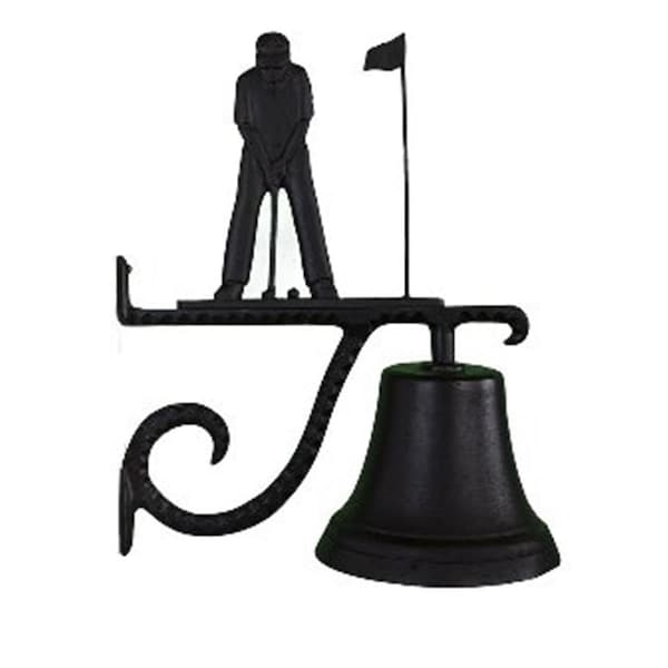 Swivel Cast Bell With Satin Black Putter Ornament - SW659095
