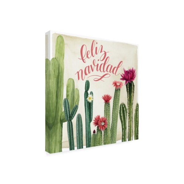 Trademark Fine Art Grace Popp 'Christmas Cactus I' Canvas Art, 14x14 - WAG10417-C1414GG