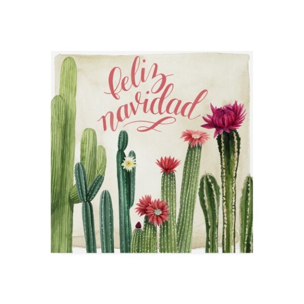 Trademark Fine Art Grace Popp 'Christmas Cactus I' Canvas Art, 14x14 - WAG10417-C1414GG