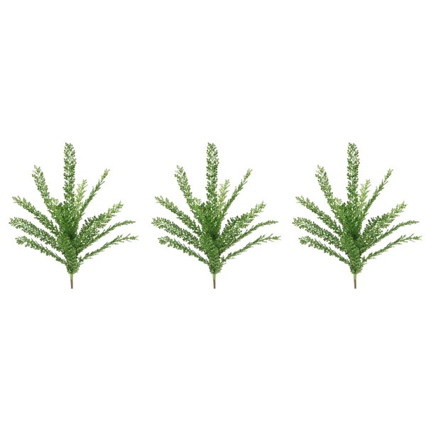 Adlmired By Nature 23 in. Glitter Filigree Leaf Spray Christmas Decor, Green - Set of 3 - GXL7706-GREEN-3