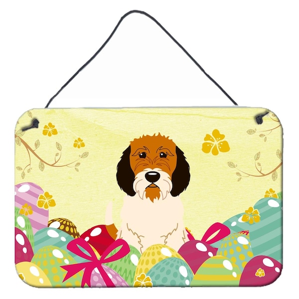 Carolines Treasures Easter Eggs Petit Basset Griffon Veenden Wall or Door Hanging Prints - BB6079DS812