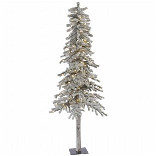 Vickerman 6 ft. x 33 in. Flkd Alpine 490T 200WmWht LED - A807461LED