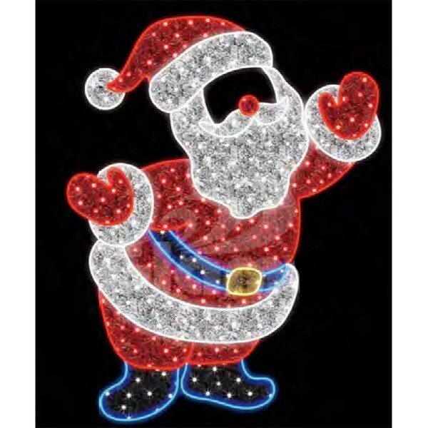 Queens Of Christmas 6 ft. Santa Photo OP, Multi Color - WL-MTNF-PO-SNT-06