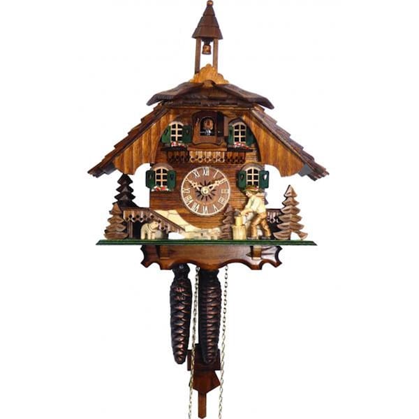 Alexander Taron 12 x 10.75 x 6.75 in. Engstler Weight-Driven Cuckoo Clock - 4441