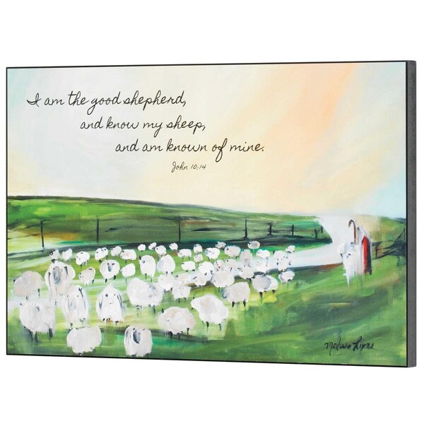 Dicksons Unisex I Am The Good Shepherd Wall Plaque, Multi Color - One Size - PLK1510-949