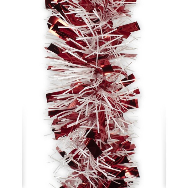 Queens Of Christmas 50 ft. Collection Tinsel Garland, Candy - TGAR-50-CNDY