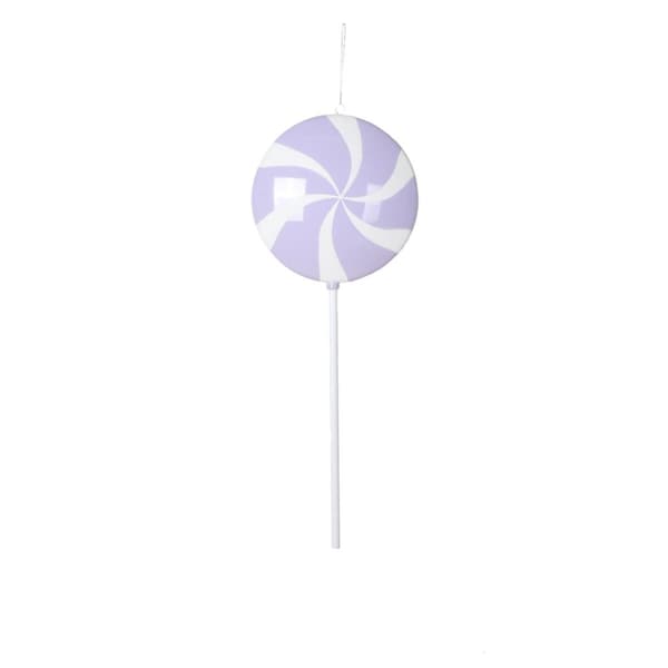 Vickerman 26 in. Flat Lollipop Ornament, Pastel Lavender - MT226966