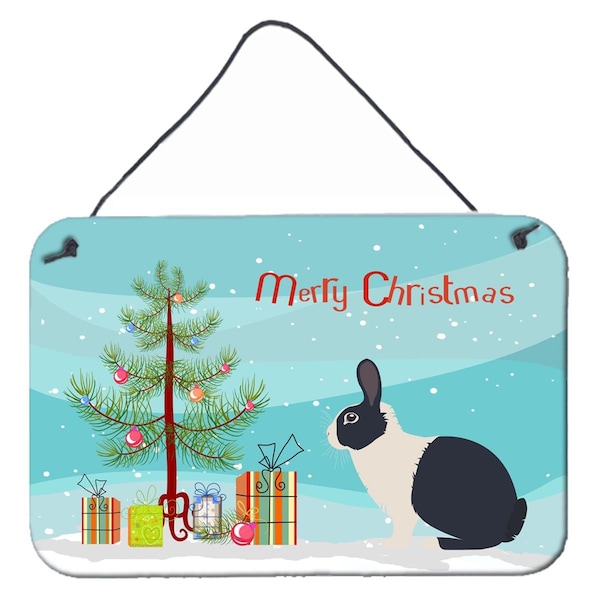 Carolines Treasures Dutch Rabbit Christmas Wall or Door Hanging Prints - BB9325DS812