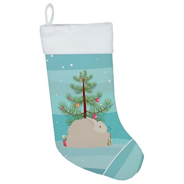 Carolines Treasures Carolines Treasures BB9326CS Fluffy Angora Rabbit Christmas Christmas Stocking - BB9326CS