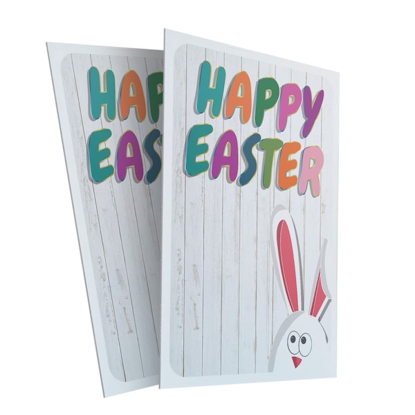 Signmission Happy Easter, A-Frame & 2 Sign Inserts, Heavy-Duty Plastic Frame - SBHD-C-2436-30390