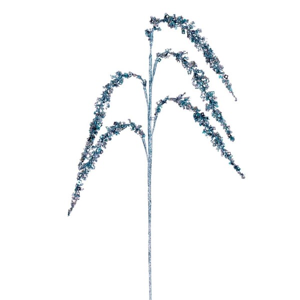 Vickerman 27 in. Glitter Setaria Spray, Baby Blue, 3PK - EH212432