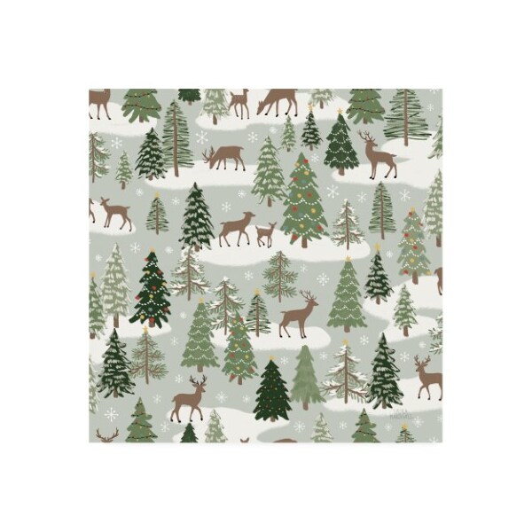 Trademark Fine Art Laura Marshall 'Christmas Village Pattern XI' Canvas Art, 35x35 - WAP11983-C3535GG