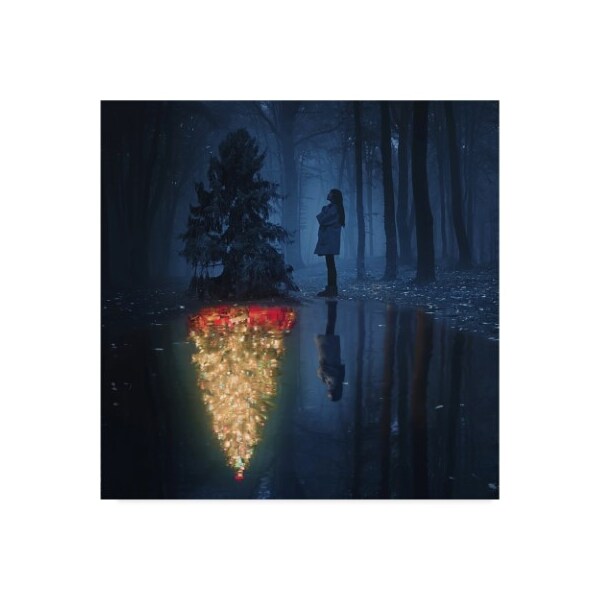 Trademark Fine Art Terry F 'The Hope Of Christmas' Canvas Art, 14x14 - 1X08026-C1414GG