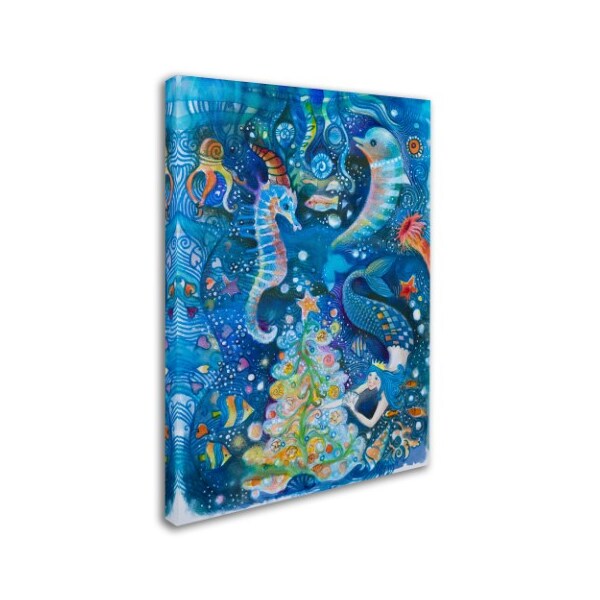 Trademark Fine Art Oxana Ziaka 'Christmas In The Ocean' Canvas Art, 14x19 - ALI11551-C1419GG