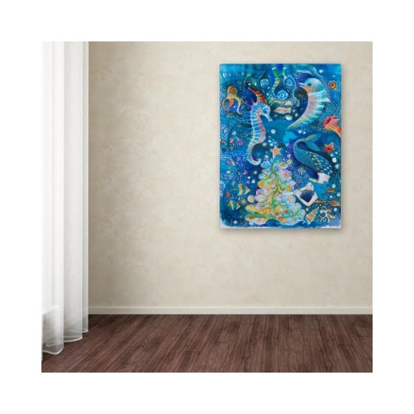 Trademark Fine Art Oxana Ziaka 'Christmas In The Ocean' Canvas Art, 14x19 - ALI11551-C1419GG
