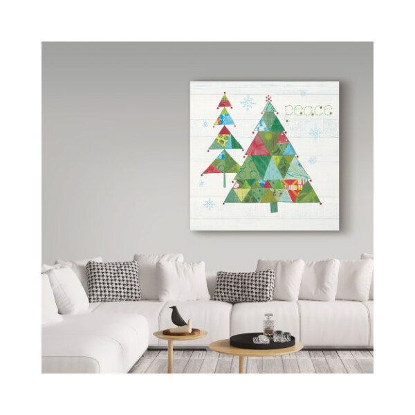 Trademark Fine Art Courtney Prahl 'Christmas Patchwork IV' Canvas Art, 18x18 - WAP03950-C1818GG