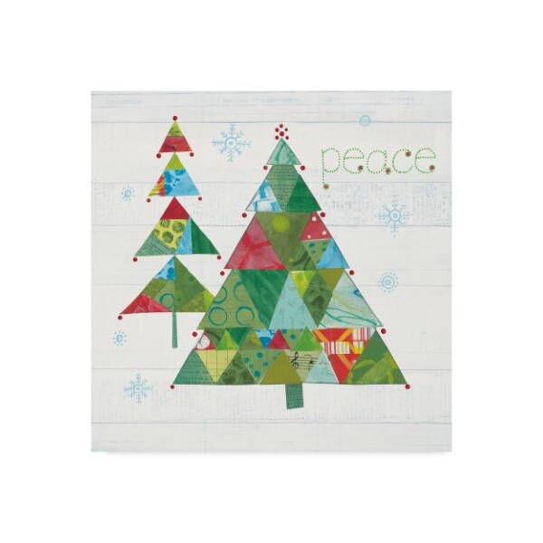 Trademark Fine Art Courtney Prahl 'Christmas Patchwork IV' Canvas Art, 18x18 - WAP03950-C1818GG