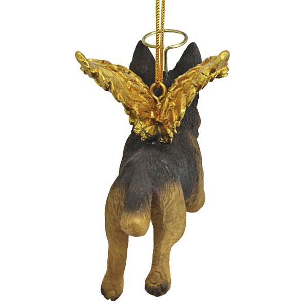 Design Toscano Honor the Pooch: German Shepherd Holiday Dog Angel Ornament - JH170718