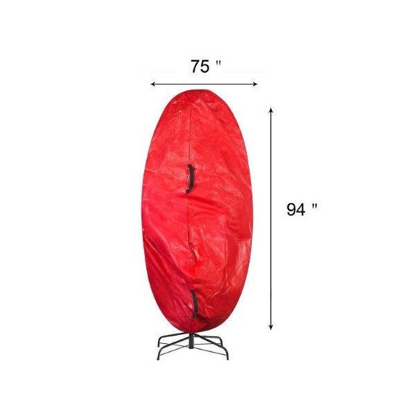 Hastings Home Hastings Home Upright 9 foot Tree Storage Cover (Red) - 964556EGD
