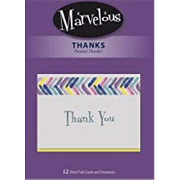 Giftgear Thanks-New Marvelous No.169 Boxed Card, 12PK - GI3312257