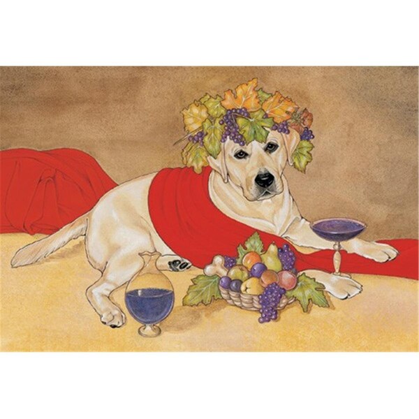 Pipsqueak Productions Holiday Boxed Cards- Labrador Yellow - C980